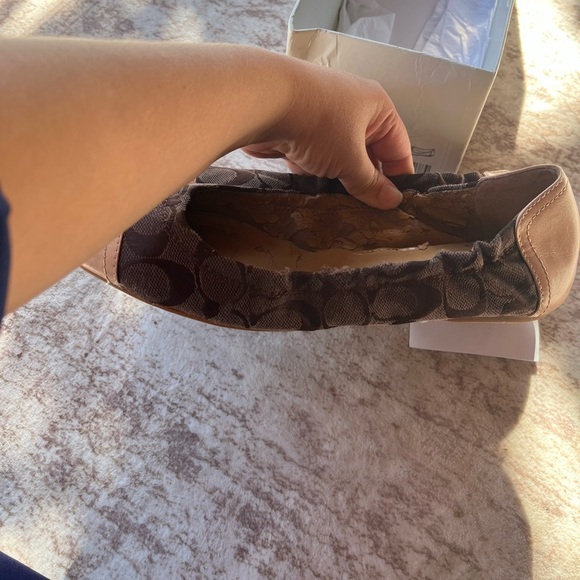 Coach Callie Signature Logo Ballet Flats Size 9 - Picture 8 of 10